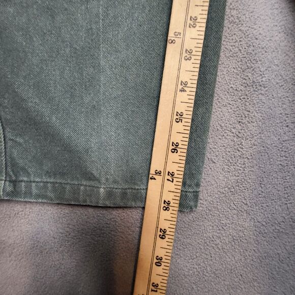 Vintage X-AM Jeans Mens 44x28 Green Tapered Leg Distressed Baggy Y2K Urban - Picture 7 of 11